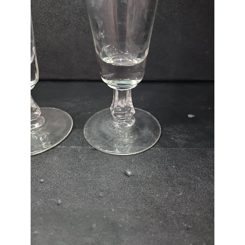 Anheuser Busch Glass Pilsners, Set of 2, Clydesdales Wagon Etched, Beer‎ Glasses
